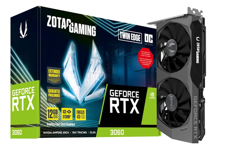 NVIDIA ZOTAC GAMING GeForce RTX 3060 Twin Edge 12G OC