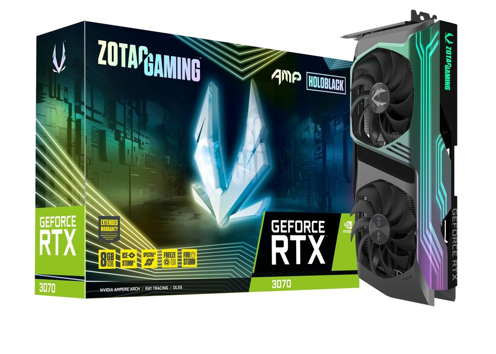 NVIDIA ZOTAC GAMING GeForce RTX 3070 AMP Holo 8G Graphics Card (ZT