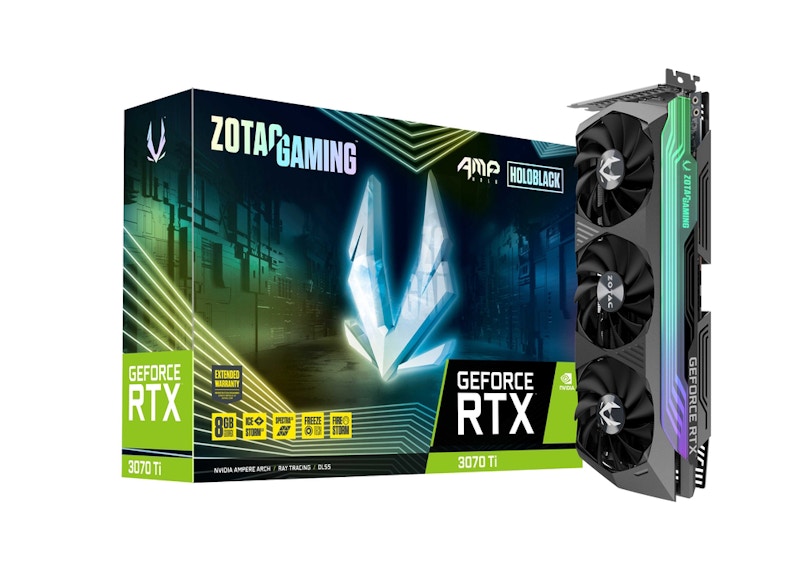 NVIDIA ZOTAC GAMING GeForce RTX 3070 Ti AMP Holo (ZT-A30710F-10P) - US