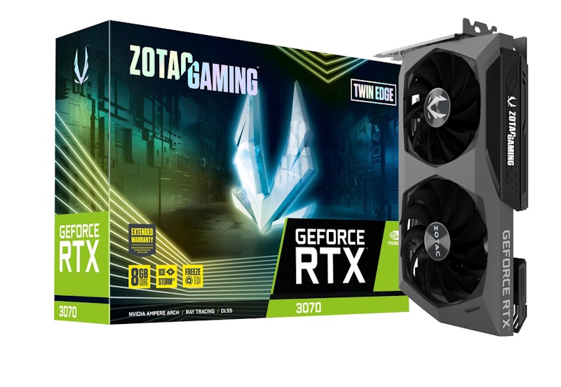 NVIDIA ZOTAC GAMING GeForce RTX 3070 Twin Edge 8G LHR Graphics