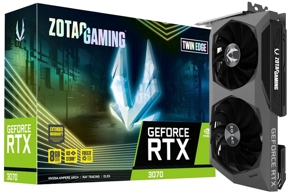 NVIDIA ZOTAC GAMING GeForce RTX 3070 Twin Edge 8G LHR Graphics Card (ZT-A30700E-10PLHR)