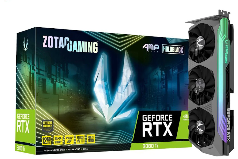 NVIDIA ZOTAC GAMING GeForce RTX 3080 TI AMP Holo 12G Graphics Card (ZT-A30810F-10P)