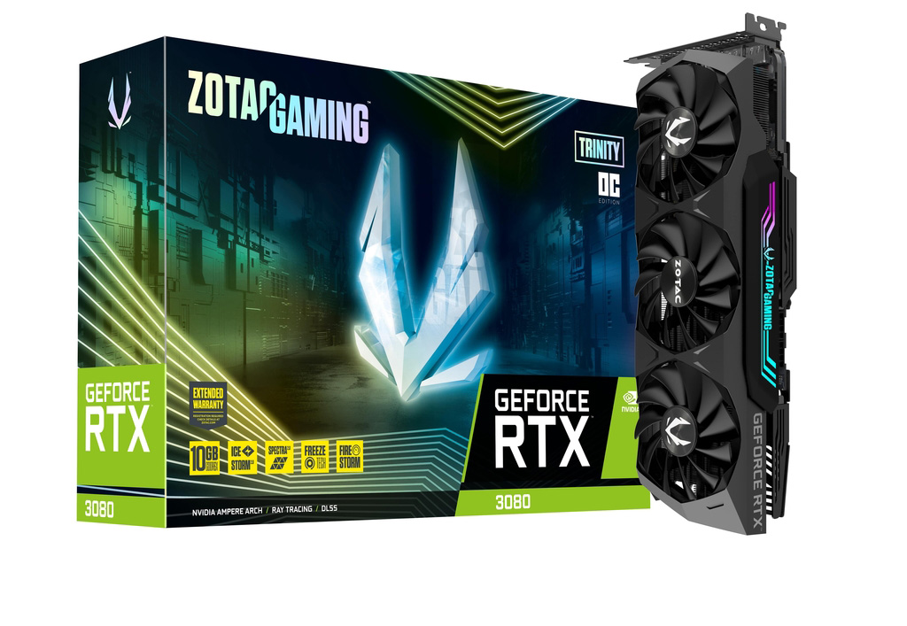 NVIDIA ZOTAC GAMING GeForce RTX 3080 Trinity 10G OC LHR Graphics