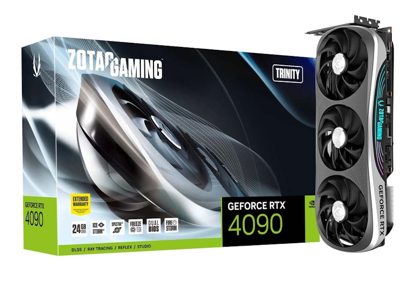 NVIDIA ZOTAC GAMING GeForce RTX 4090 Trinity 24G Grafikkarte ZT D40900D 10P DE