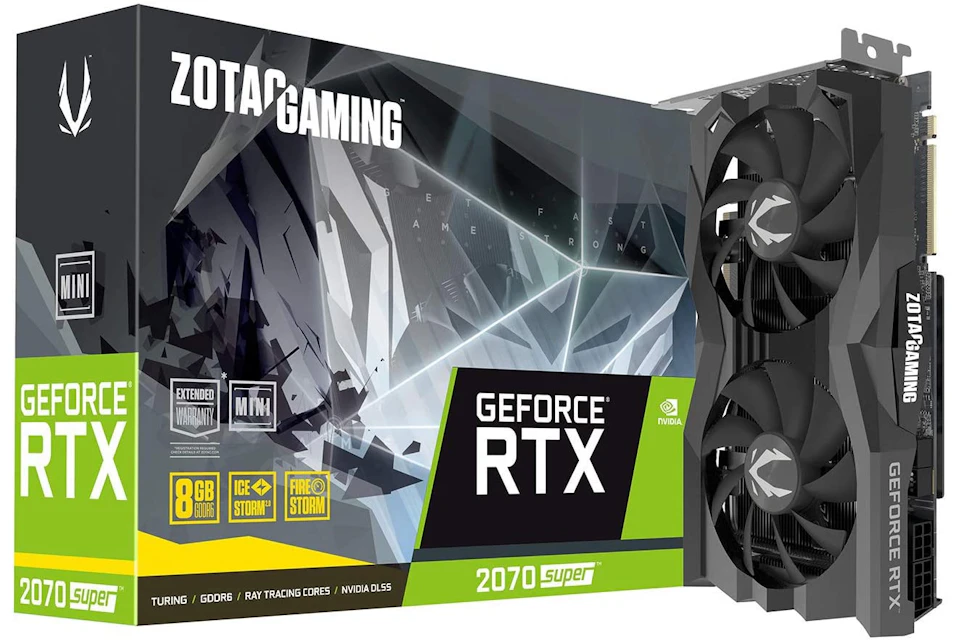 NVIDIA ZOTAC Gaming GeForce RTX Super Mini 8GB Graphics Card (ZT-T20710E-10M) - US