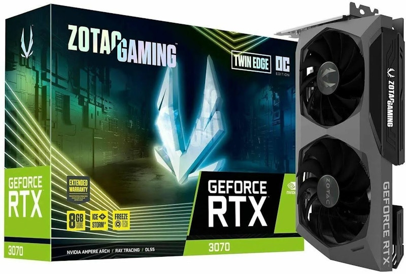 NVIDIA ZOTAC Gaming GeForce RTX 3070 Twin Edge Graphics Card (ZT