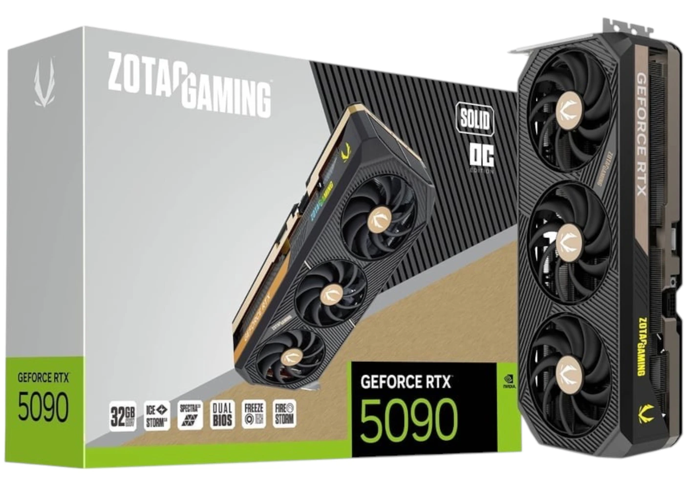 NVIDIA ZOTAC Gaming GeForce RTX 5090 SOLID OC ZT-B50900J-10P US