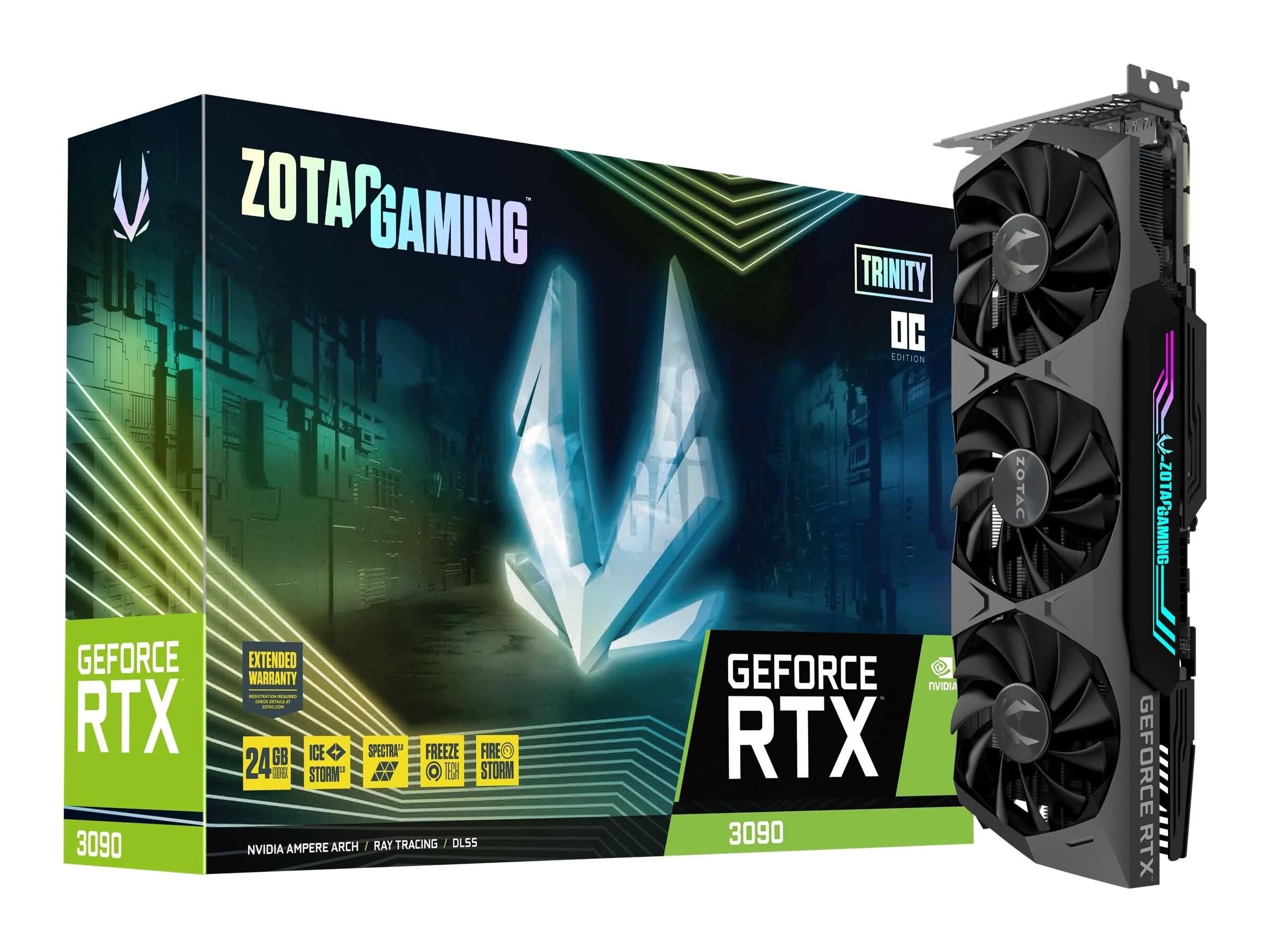 NVIDIA ZOTAC GAMING GeForce RTX 3090 Trinity 24G OC Graphics Card