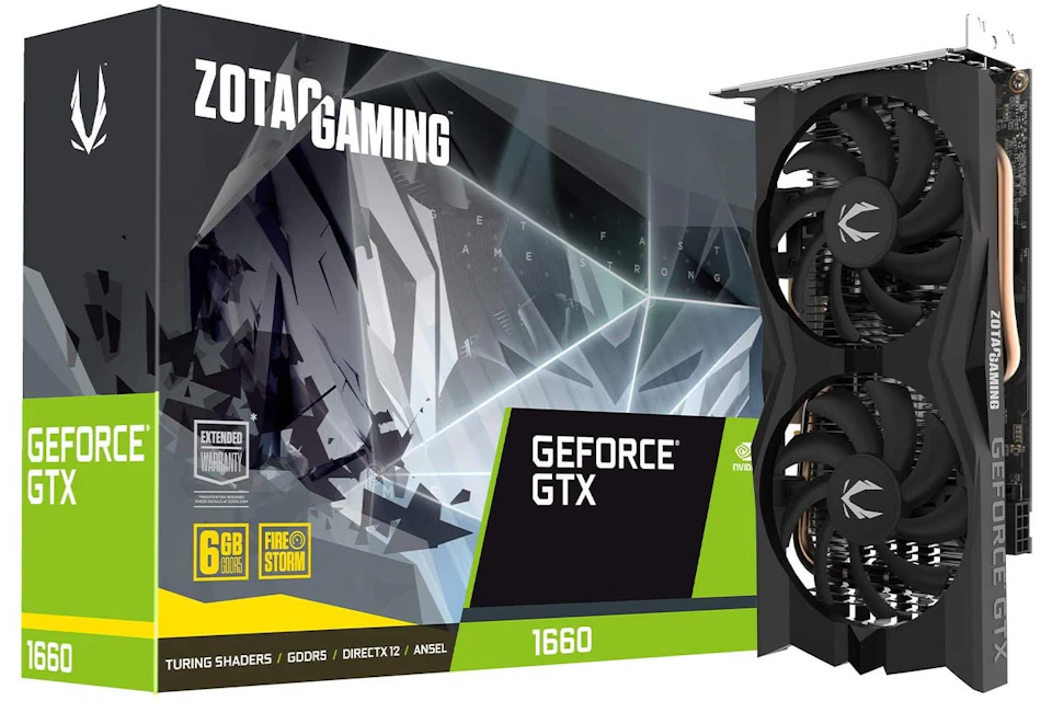 NVIDIA Zotac GAMING GeForce GTX 1660 6G Graphics Card (ZT-T16600K-10M)