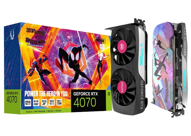 NVIDIA Zotac Gaming GeForce RTX 4070 Twin Edge 12GB OC Spider-Man