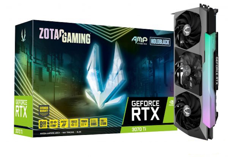 NVIDIA Zotac GeForce RTX 3070 Ti GAMING AMP EXTREME HOLO 8G