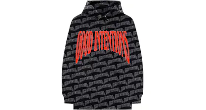 Ftp x undefeated all over hoodie black Clearance