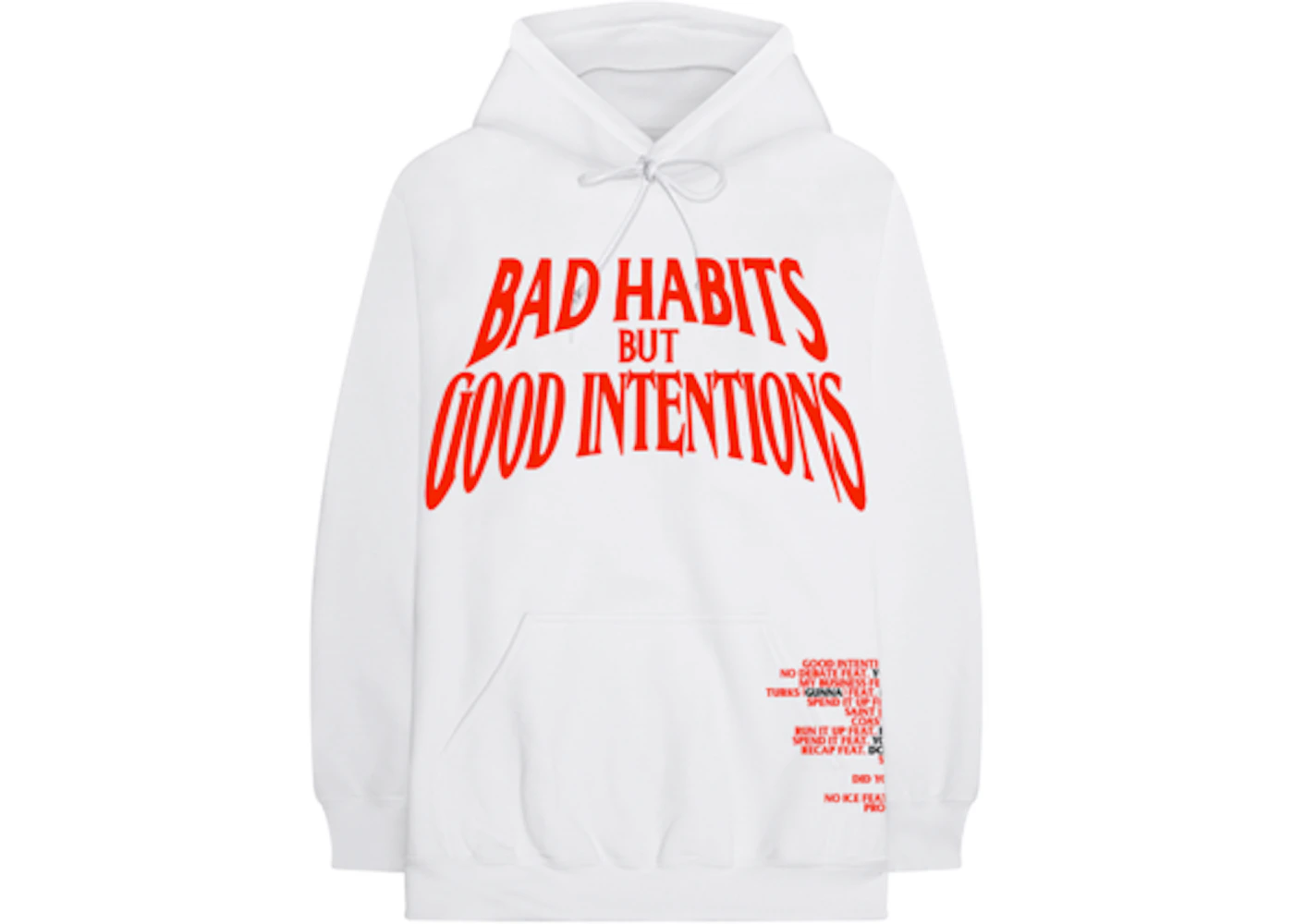 Nav x Vlone Bad Habits Hoodie White Men's SS20 US