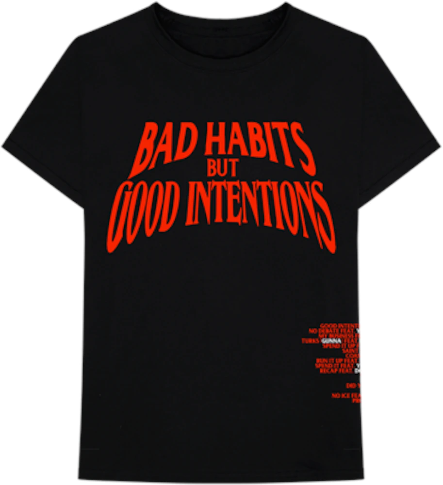 Vlone NAV BAD HABITS Tシャツ | mag-mar.org
