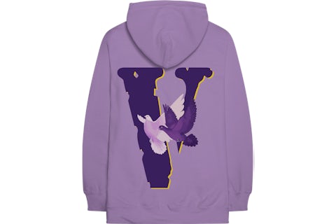 Nav x Vlone Doves Hoodie Purple Men's US - Main Image