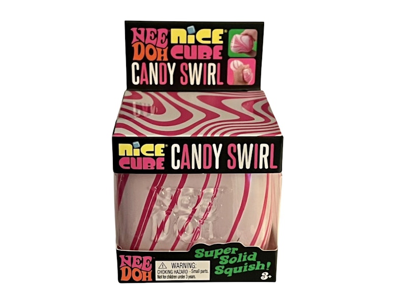 NeeDoh Candy Swirl Nice Cube Squishy Fidget Toy