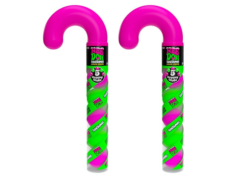 NeeDoh Cool Cane Squishy Fidget Toy 2x Lot