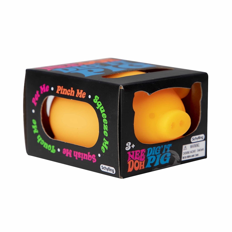 NeeDoh Dig’ It Pig Squishy Fidget Toy Yellow
