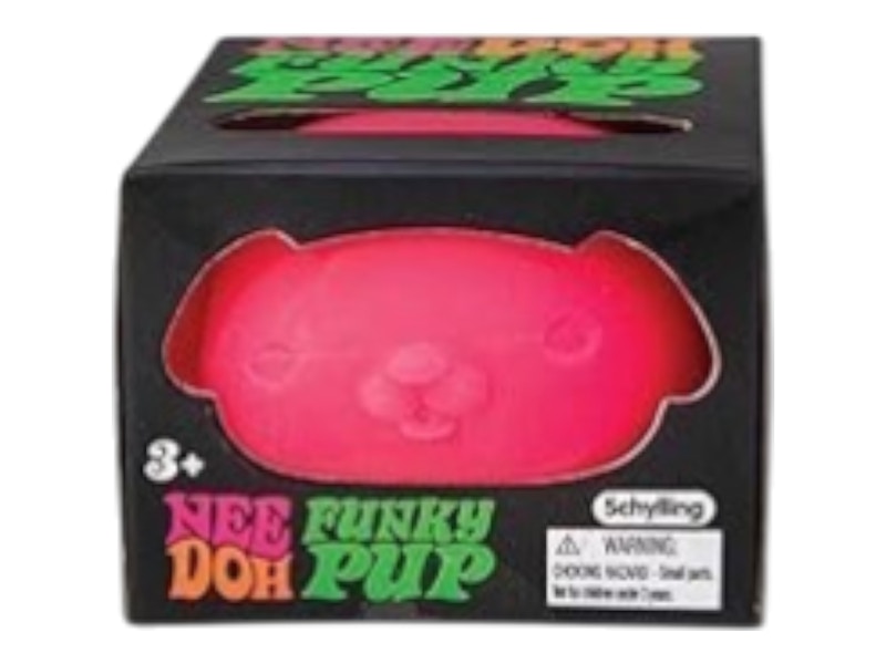 NeeDoh Funky Pup Squishy Fidget Toy Pink