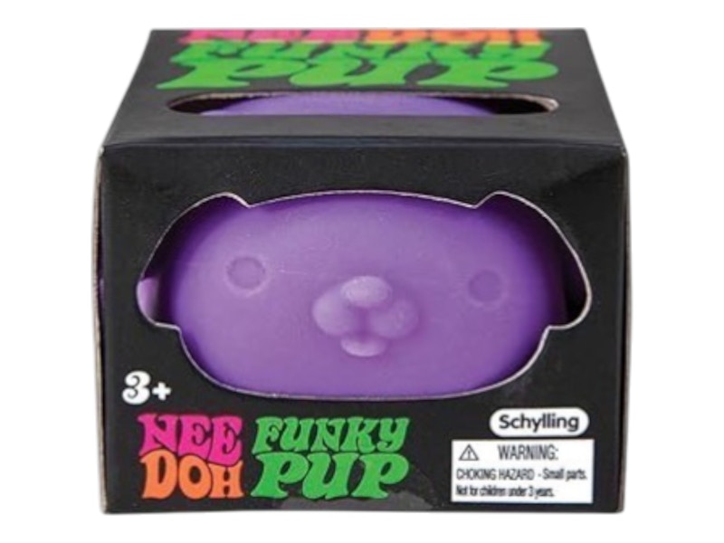 NeeDoh Funky Pup Squishy Fidget Toy Purple