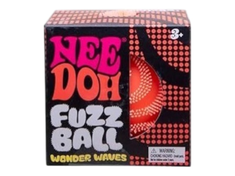 NeeDoh Fuzz Ball Wonder Waves Squishy Fidget Toy Orage - US