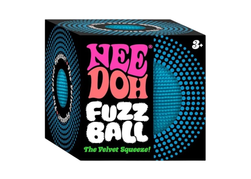 NeeDoh Fuzzball Squishy Fidget Toy Blue
