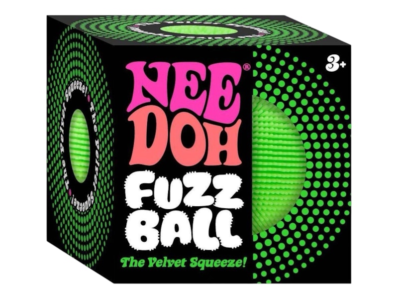 NeedOh Fuzzball Squishy Fidget, giocattolo verde