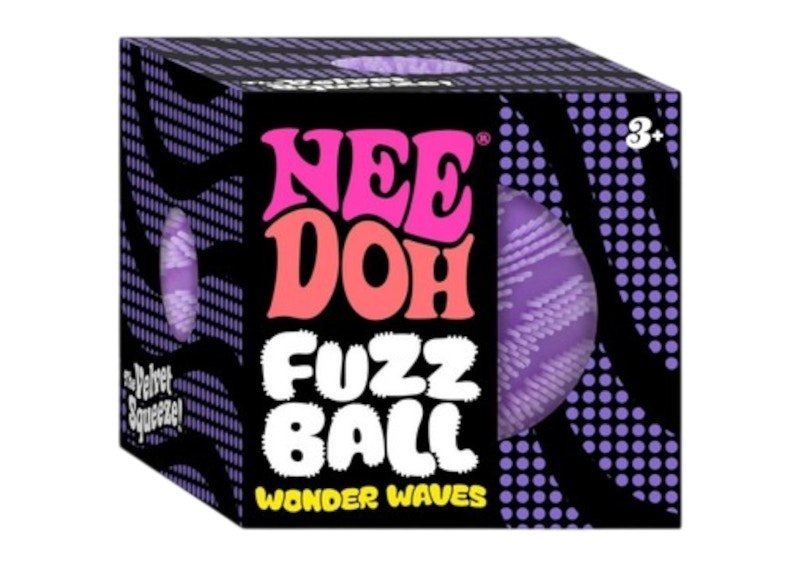 NeeDoh Fuzzball Squishy Fidget Toy Purple
