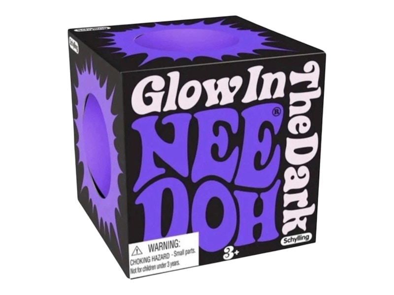 NeeDoh Glow in the Dark Squishy Fidget Toy Purple