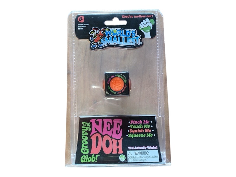 NeeDoh Groovy Glob From the World’s Smallest Line Squishy Fidget Toy Orange