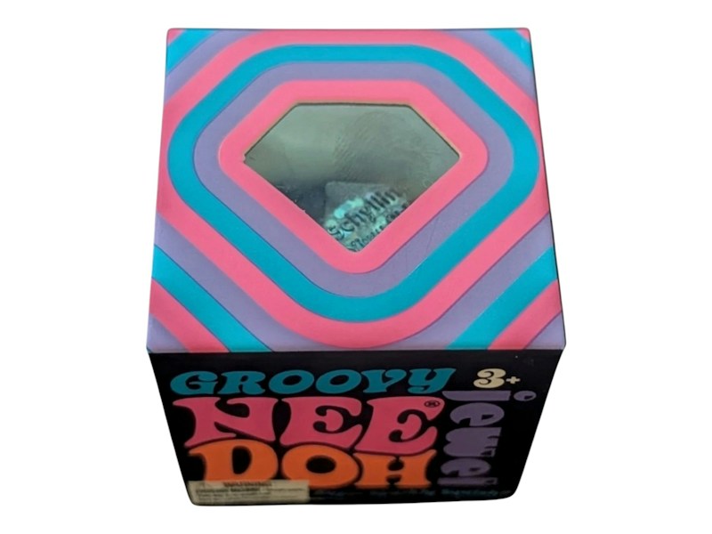 NeeDoh Groovy Jewel Mini Squishy Fidget Toy Blue