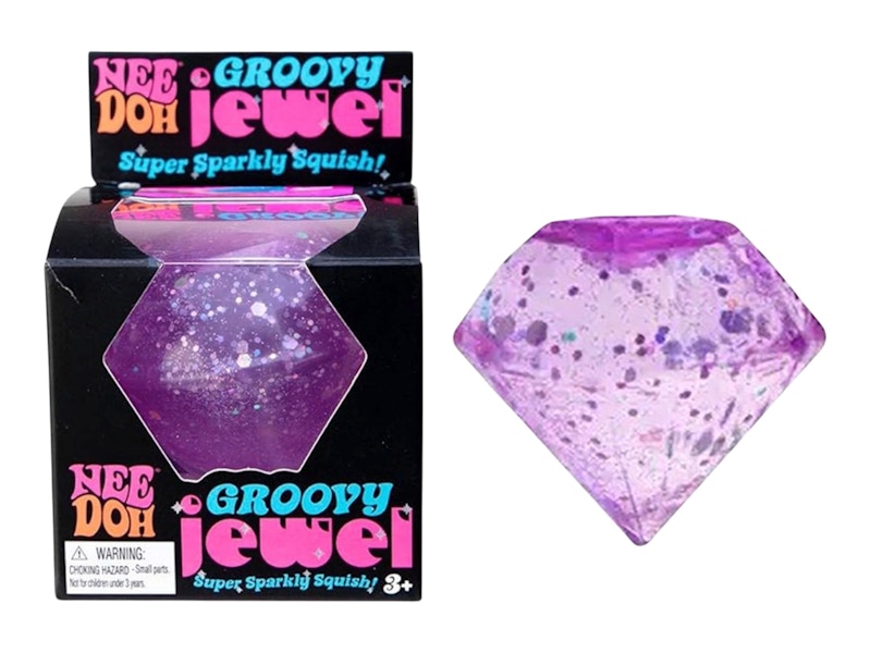 NeeDoh Groovy Jewel Squishy Fidget Toy Purple