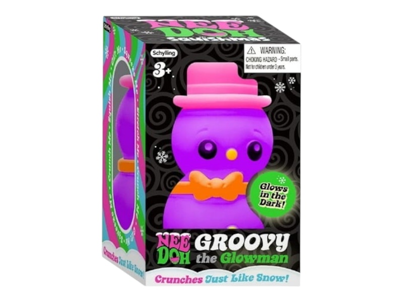 NeeDoh Groovy the Glowman Squishy Fidget Toy Purple