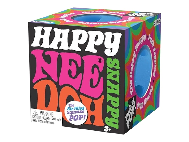 NeeDoh Happy Snappy Ball Squishy Fidget Toy Blue