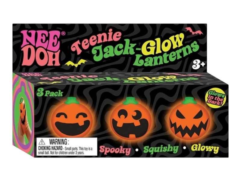 NeeDoh Jack Glow Lantern Squishy Fidget Toy 3Pack