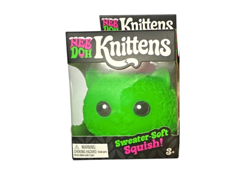NeeDoh Knittens Squishy Fidget Toy Green