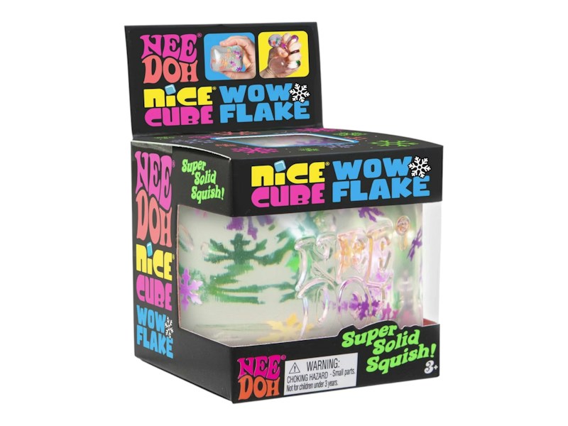 NeeDoh Nice Cube: Wow Flake Squishy Fidget Toy