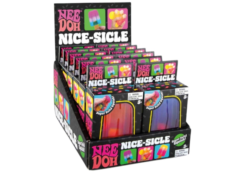 NeeDoh Nice-Sicle 12 Pack Squishy Fidget Toy Display Box