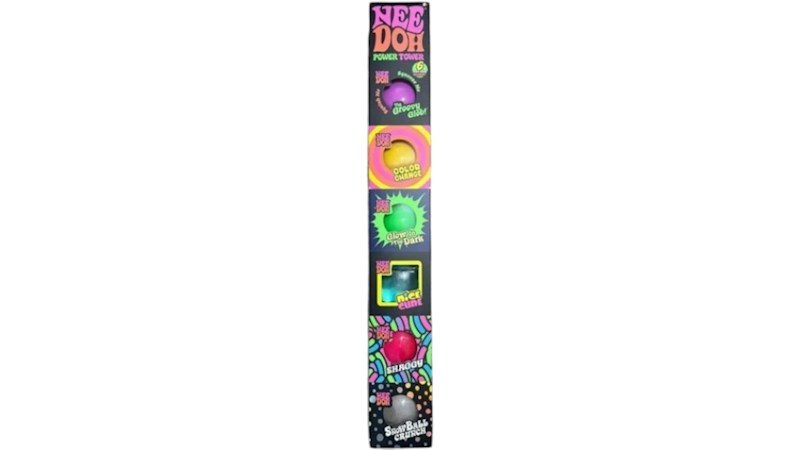 NeeDoh Power Tower Squishy Fidget Toy 6 Pack