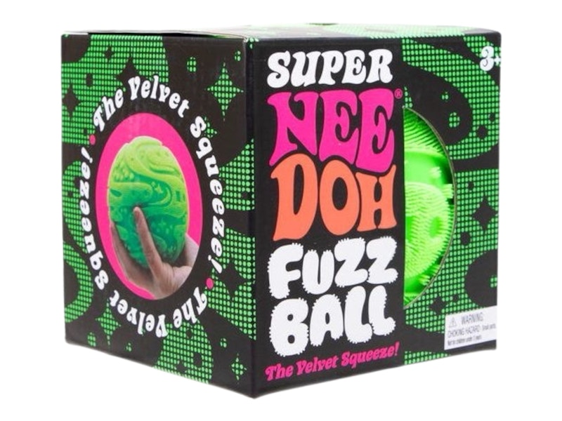 NeeDoh Super Fuzzball Squishy Fidget Toy Green