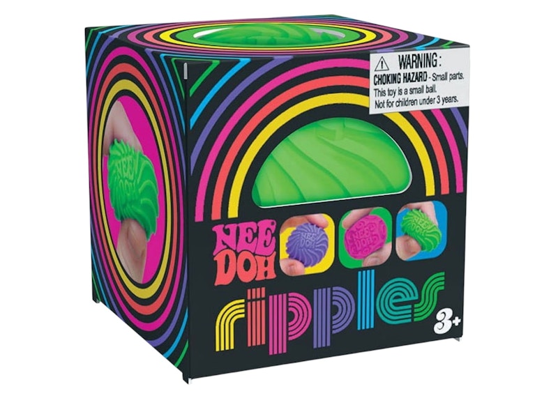 NeeDoh Teenie Ripple Squishy Fidget Toy Green