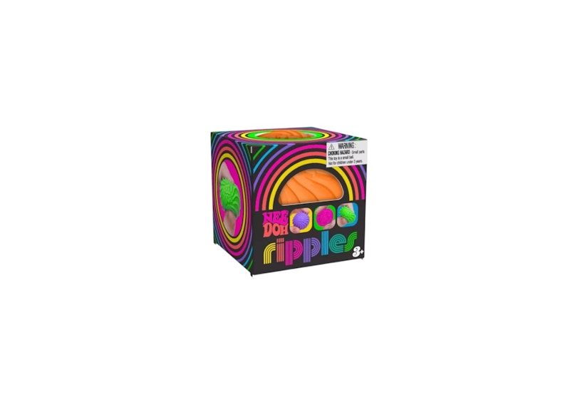 NeeDoh Teenie Ripples Squishy Fidget Toy Orange