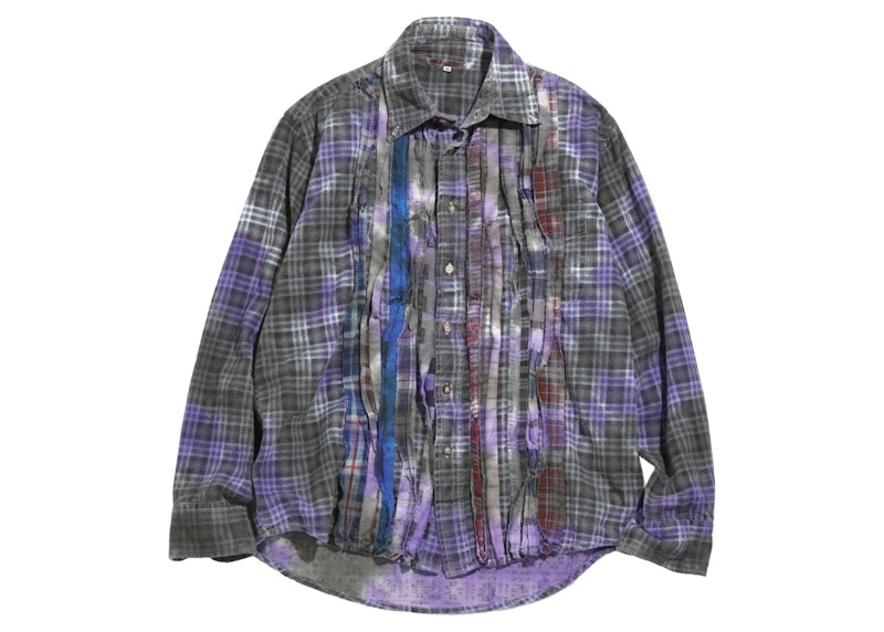 Needles Flannel Ribbon Button Down Shirt Multicolor Men's - FW22 - US