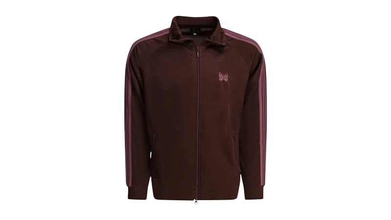Needles Poly Smooth Zippered Sweatshirt Bordeaux