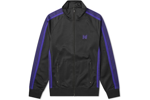 トップス track jacket needles black purple M Needles Track Jacket Charcoal/Purple Men's - GB