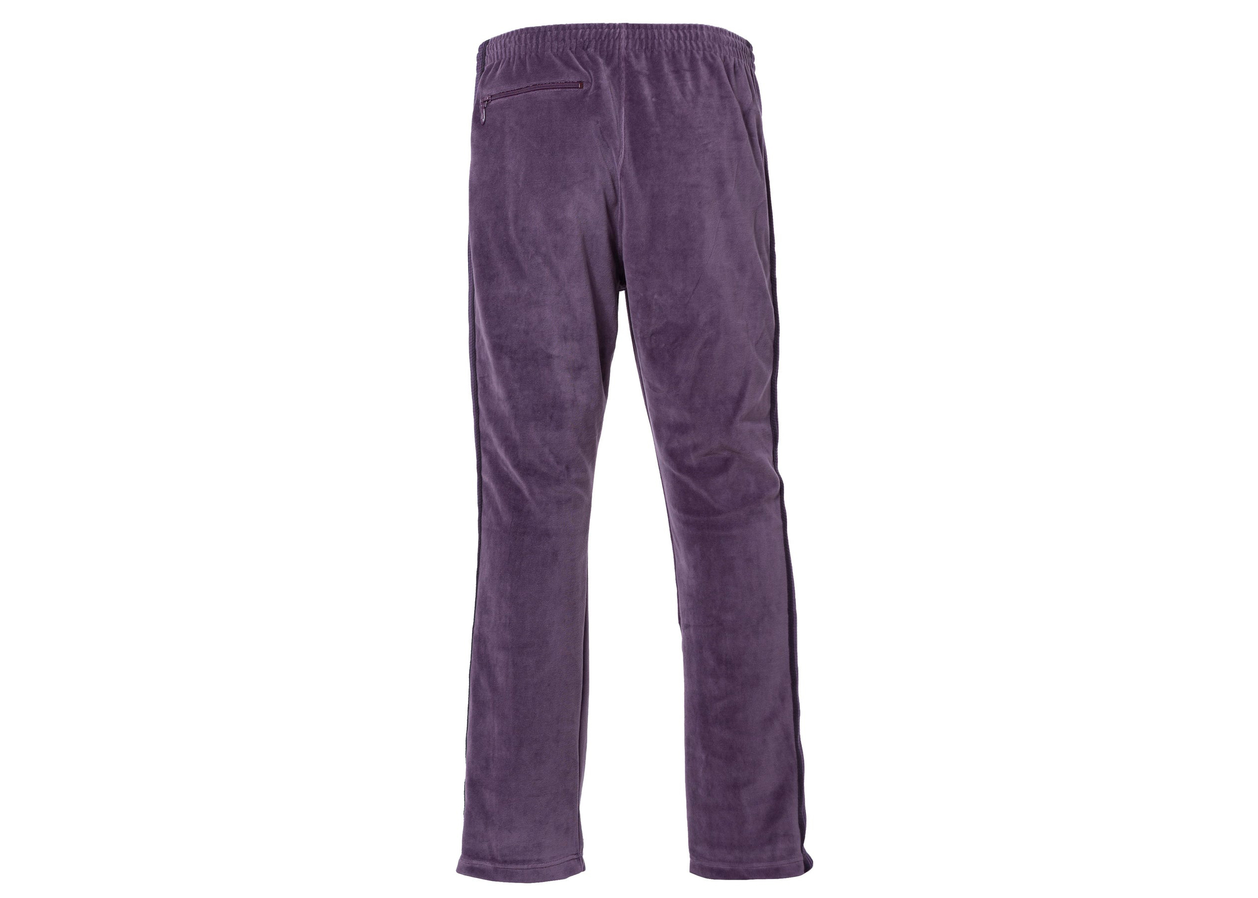 Needles Velour Narrow Track Pants Purple Men's - FW22 - GB