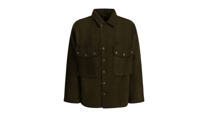 Needles Wool Overshirt Green