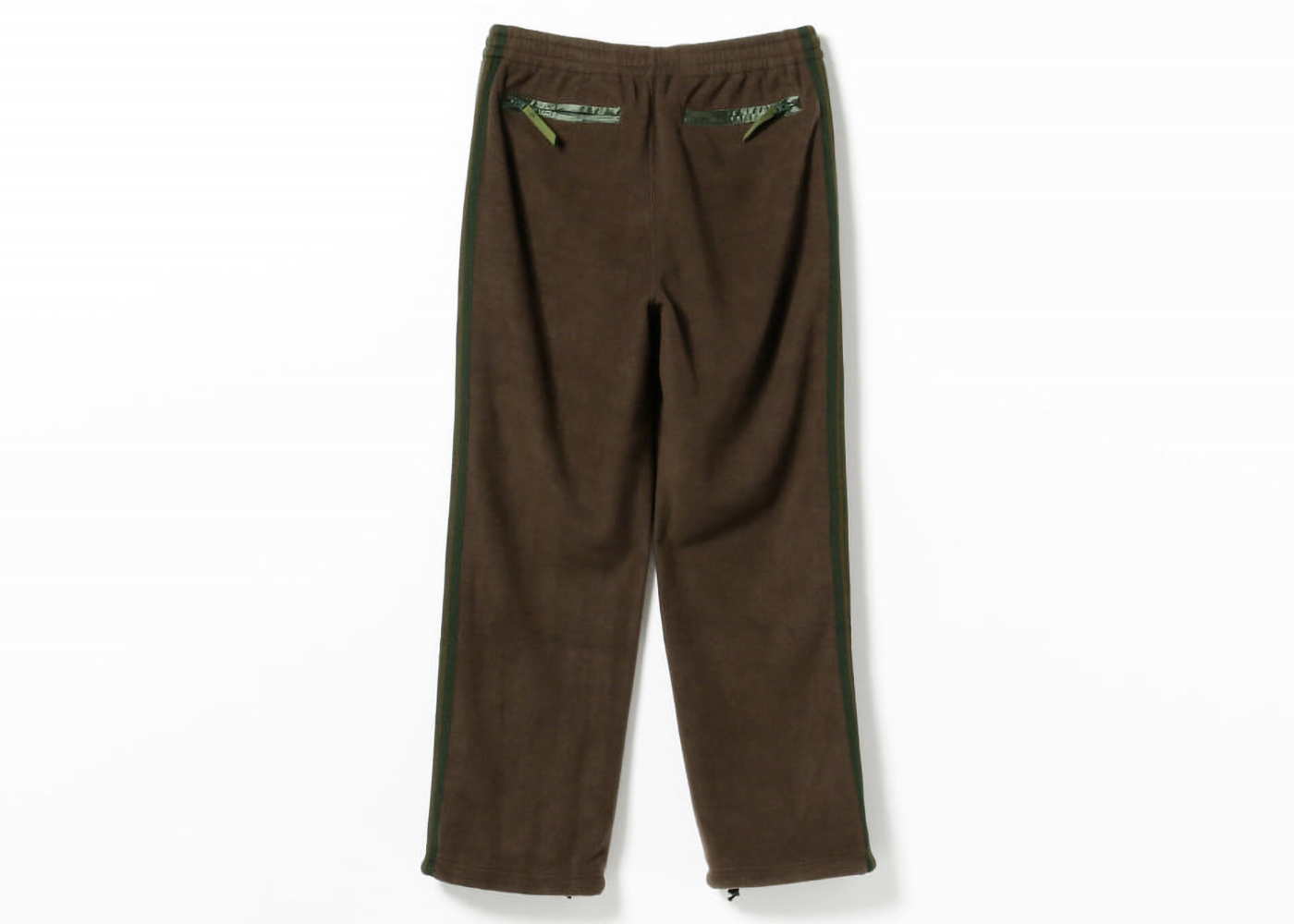 Needles x Beams Fleece Track Pants Brown Green Men's - FW22 - US