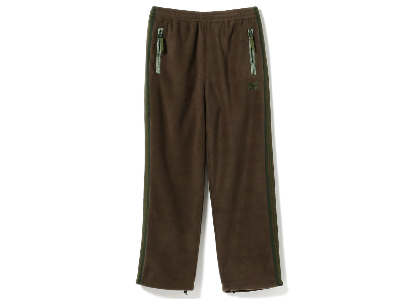 Needles x Beams Fleece Track Pants Brown Green - FW22 Men's - US