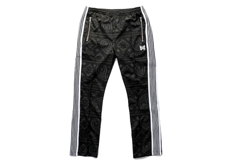 Needles x Nubian Narrow Track Pants Black Paisley - SS22 - US